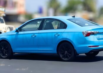 2026 Skoda Slavia Facelift Spotted Undisguised — New Design, Features & ADAS!