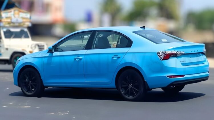 2026 Skoda Slavia Facelift Spotted Undisguised — New Design, Features & ADAS!